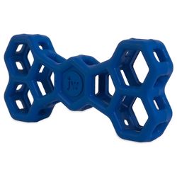 JW Pet For Dog Blue Rubber Hol-ee Bone Dog Toy Small 1 pk