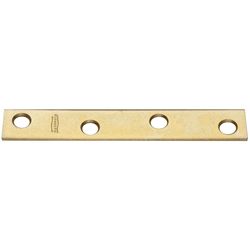 National Hardware 4 in. H X 5/8 in. W X 0.08 in. D Brass/Steel Mending Brace