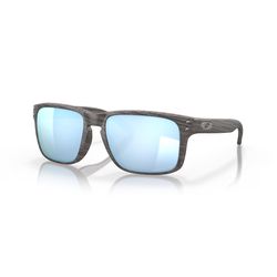 Oakley Holbrook Sunglasses Unisex Woodgrain Frame Blue Lens