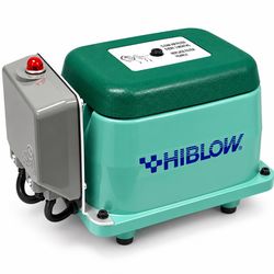 HIBLOW HP-80A 1268 gph Aluminum Linear Diaphragm AC Septic Air Pump with Alarm