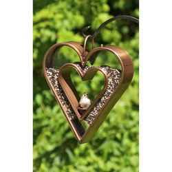 Good Directions Heart 4.5 lb Steel Bird Feeder 1 ports