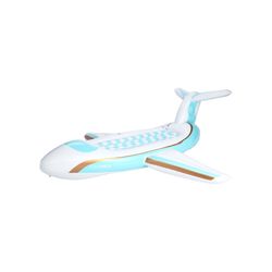 FUNBOY Blue/White Plastic Inflatable Airplane Pool Float
