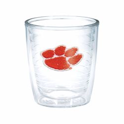 Tervis Collegiate 16 oz Clear BPA Free Clemson Tigers Paw Tumbler