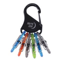 Nite Ize KeyRack Locker Stainless Steel Black S-Biner Carabiner Key Chain