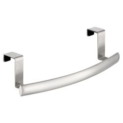 InterDesign Axis 2.28 in. H X 2.68 in. W X 9.65 in. L Brushed Over the Cabinet Towel Bar Silver