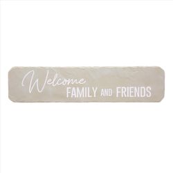 Pavilion Stones with Stories Cream/Gray Cement/Stone 3.75 in. H X 16 in. L X 0.75 in. W Welcome Fami