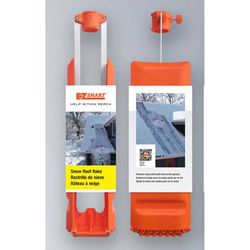 EZ Smart Snow 36 in. W X 1 ft. L Poly Roof Rake
