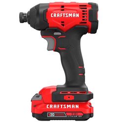 CRAFTSMAN V20 1/4 in. Cordless Brushed Impact Driver Kit (Battery & Charger)