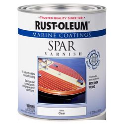 Rust-Oleum Gloss Clear Oil-Based Marine Spar Varnish 1 qt