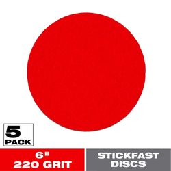 Diablo StickFast 6 in. Ceramic Blend Adhesive ROS Sanding Disc 220 Grit Ultra Fine 5 pk