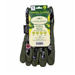 Garden Works S Leather/Nylon Gardening Gloves