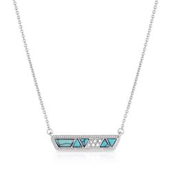 Montana Silversmiths Women's High Noon Cobblestone Turquoise Necklace Water Resistant