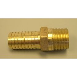 Campbell 1-1/2 in. MPT X 1-1/2 in. D Barb Red Red Brass Male Adapter