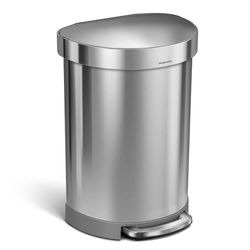 Simplehuman 60 L Silver Stainless Steel Step Trash Can