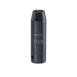 CRAFTSMAN 7/16 in. X 1/2 in. drive SAE 6 Point Deep Impact Socket 1 pc