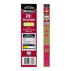 Metalux 24 in. L White Hardwired LED Strip Light 1165 lm