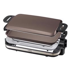 Zojirushi Gourmet Sizzler 23-5/8 in. L X 15 in. W Metal Nonstick Surface Grey Griddle
