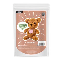Bucilla Billy the Bear Amigurumi Crochet Kit 1 pk