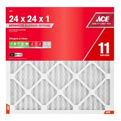 Ace 24 in. W X 24 in. H X 1 in. Synthetic 11 MERV Pleated Air Filter 1 pk