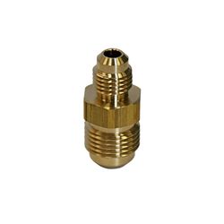 ATC 3/8 in. Flare X 1/4 in. D Flare Yellow Brass Reducing Union
