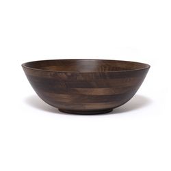 Lipper International Natural Rubberwood Contemporary Salad Bowl 13.75 in. D 1 pc