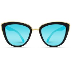WearMe Pro Sunglasses Black Frame Blue Lens