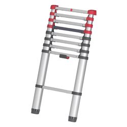 Hailo 8.6 ft. H Aluminum Telescoping Multi-Position Ladder 330 lb. cap.