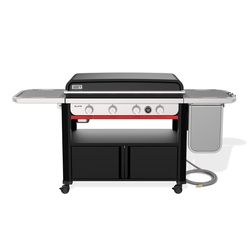 Weber Slate 36 NG Griddle Bundle: Griddle, Cover, Accessory Organizer, Burger Kit, Storage Bin