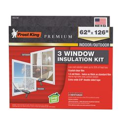 Frost King Indoor and Outdoor Window Shrink Film 126 in. L X 62 in. W 1 pk
