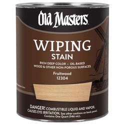 Old Masters Semi-Transparent Fruitwood Oil-Based Wiping Stain 1 qt