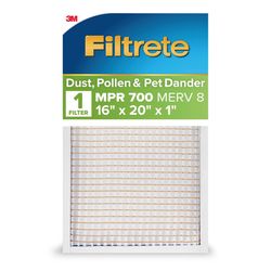 Filtrete 16 in. W X 20 in. H X 1 in. Polypropylene 700 MPR Pleated Air Filter 1 pk