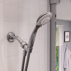 Keeney Stylewise Polished Chrome Plastic 5 settings Handheld Showerhead 1.8 gpm