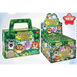 Playmaker Toys Boxed by the Dozen Wild Animal Toys Plastic Assorted 12 pc