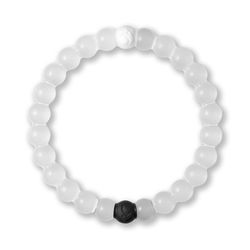 Lokai Classic Unisex Round Clear Bracelet Silicone Water Resistant Size 7