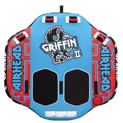 Airhead Nylon Inflatable Multicolored Griffin Towable Tube 69 in. W X 70 in. L