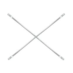 Metal Tech Steel Silver Scaffold Cross Brace 1 pk