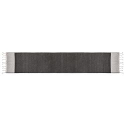 Karma 14 in. L X 9 in. W Black/White Table Runner