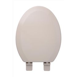Oakbrook Collection Laurel Elongated Biscuit Wood Toilet Seat