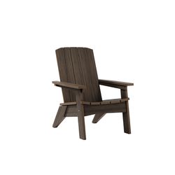 Breeo Brazilian Walnut Poly Lumber Frame Adirondack Chair