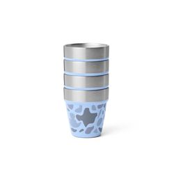 YETI 1.7 oz Blue Camo Stainless Steel Packable Shot Glass Set