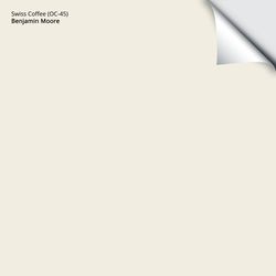 Benjamin Moore Swiss Coffee Peel & Stick Color Sample OC-45