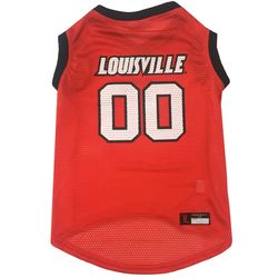 Pets First Team Color Louisville Cardinals Dog Jersey 2XL
