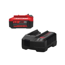 V20 5.0AH Lithium Ion Battery and Charger Kit with CRAFTSMAN V20 String Trimmer
