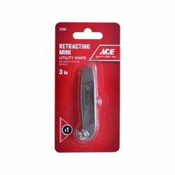 Ace 3 in. Sliding Mini Hobby Knife Gray 1 pk