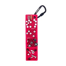 Boltster 2 in. W X 0.75 in. H Storage Organizer Silicone Red