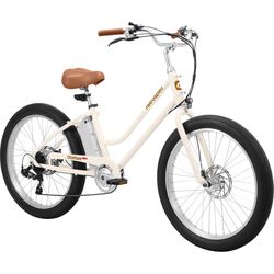 Retrospec Chatham Rev 3 Unisex Electric Beach Cruiser Eggshell