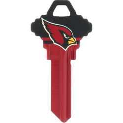 HILLMAN NFL Arizona Cardinals House/Office Key Blank 68 Single For Schlage Locks Red