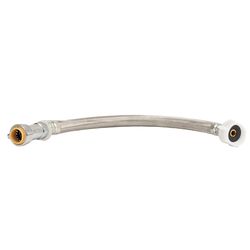 QuickFitting 1/2 in. Push in. X 7/8 in. D Ballcock 12 in. Stainless Steel Toilet Connector