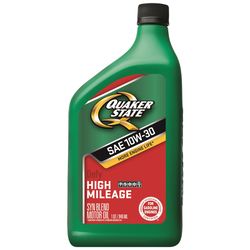 Quaker State High Mileage 10W-30 Gasoline High Mileage Motor Oil 1 qt 1 pk
