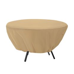 Classic Accessories Terrazzo 23 in. H X 50 in. W X 50 in. L Brown Polyester Table Cover